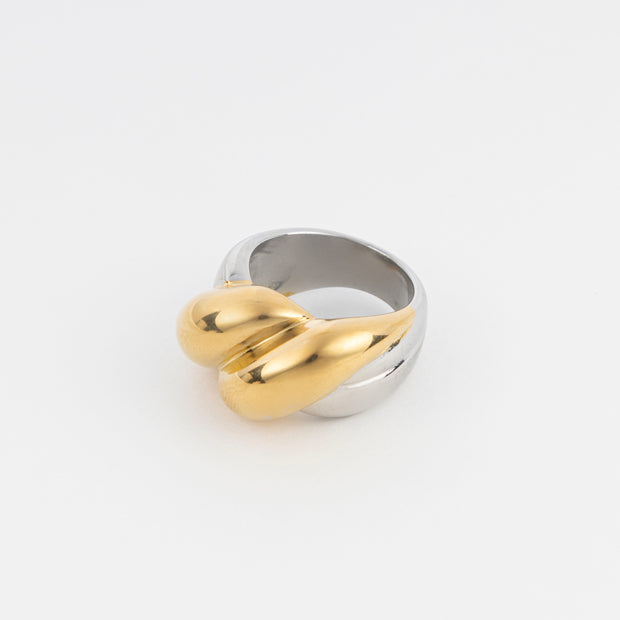 The Two Tone Twist Ring - BERNA PECI JEWELRY