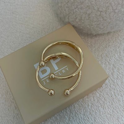 The Gold Ball Cuff - BERNA PECI JEWELRY