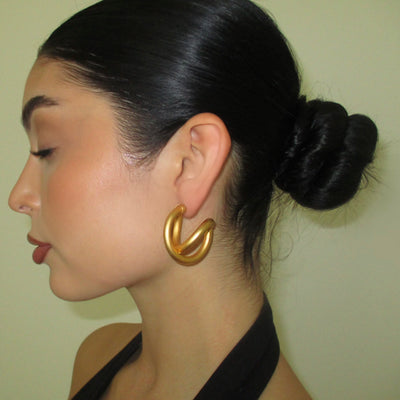 The 1980s Gold Abstract Collection Earrings - BERNA PECI JEWELRY