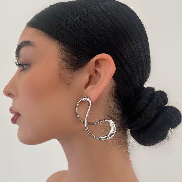 The Chrome Loop Earring - BERNA PECI JEWELRY