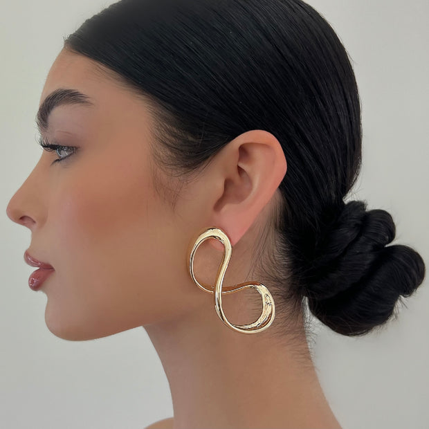 The Gold Loop Earring - BERNA PECI JEWELRY