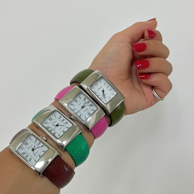 The Colored Leather Watch - BERNA PECI JEWELRY