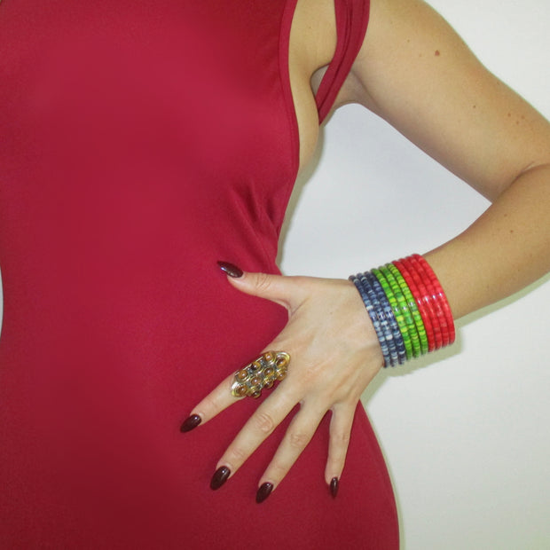 The Colorful Bangle 5 Set - BERNA PECI JEWELRY