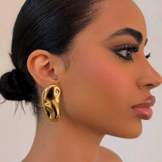 The Gold Dripping Earring – BP