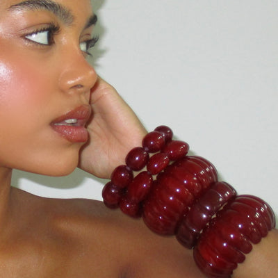 The Maroon Bracelet - BERNA PECI JEWELRY