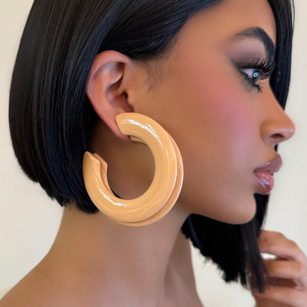 The Nude Hoops - BERNA PECI JEWELRY