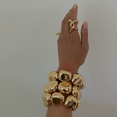 The Bubble Gold Bracelets - BERNA PECI JEWELRY