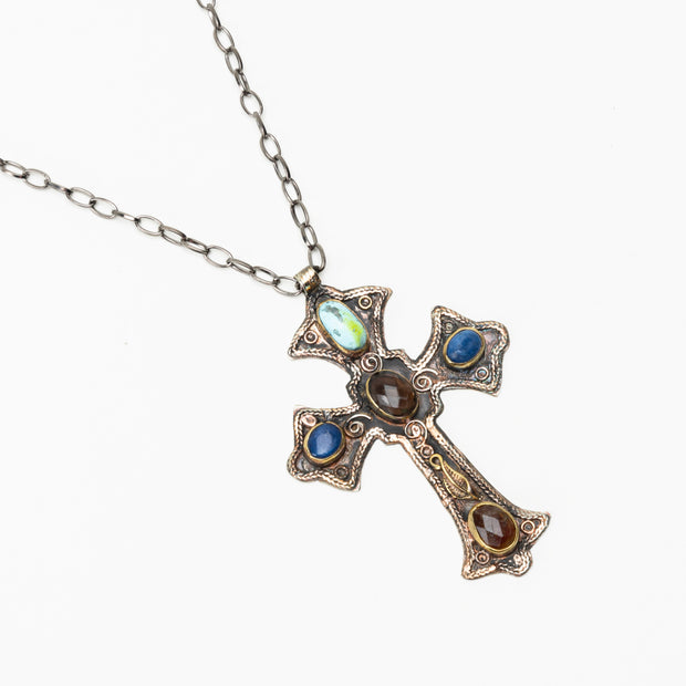 The Handmade Vintage Turquoise Cross - BERNA PECI JEWELRY