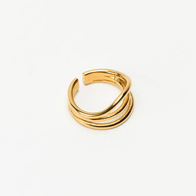 The Stripped Gold Collection Ring - BERNA PECI JEWELRY