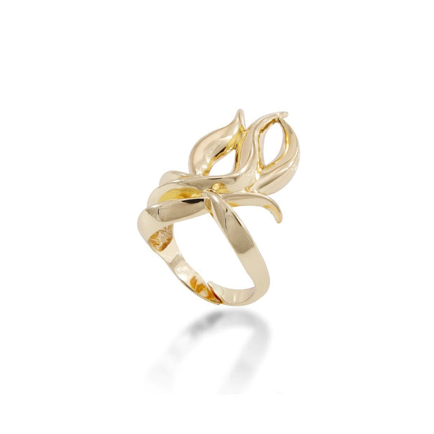 The Gold Flame Ring - BERNA PECI JEWELRY