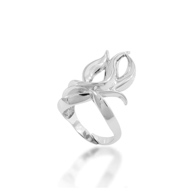 The Silver Flame Ring - BERNA PECI JEWELRY