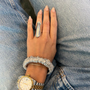 The Maxi Silver Bar Ring - BERNA PECI JEWELRY