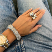 The Miami Chrome Shacking Ball Ring - BERNA PECI JEWELRY