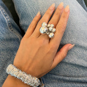 The Miami Chrome Shacking Ball Ring - BERNA PECI JEWELRY