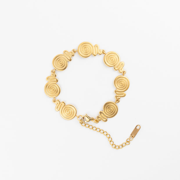 The Swirl Gold Everyday Bracelet - BERNA PECI JEWELRY