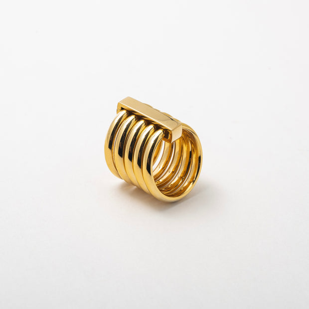 The Double Stacked Gold Band - BERNA PECI JEWELRY