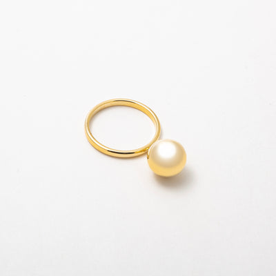The Gold Abstract Ball Ring - BERNA PECI JEWELRY