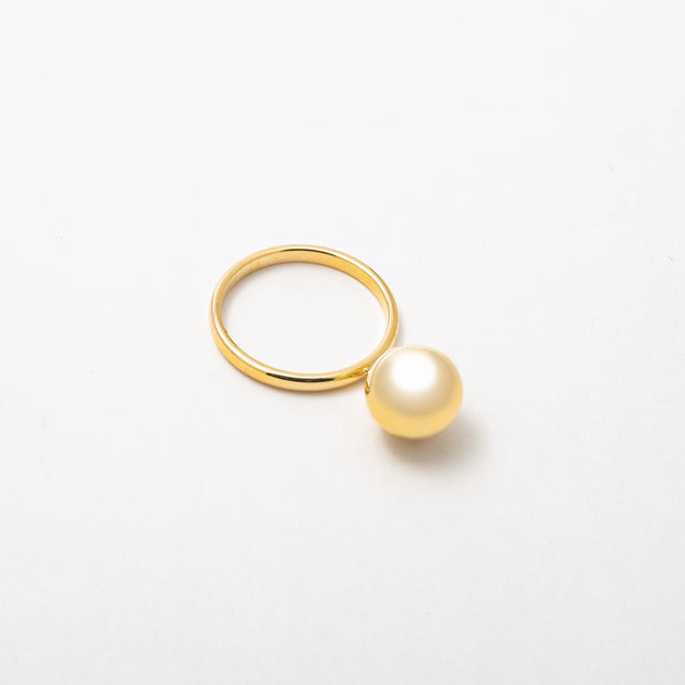 The Gold Abstract Ball Ring - BERNA PECI JEWELRY