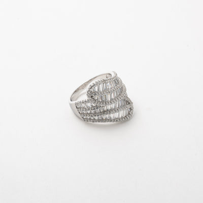 The Silver Icy Wave Band - BERNA PECI JEWELRY