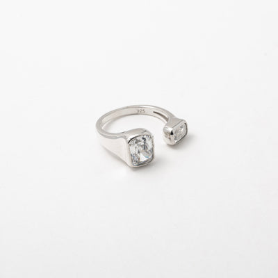 The Simple Crystal Double Band - BERNA PECI JEWELRY