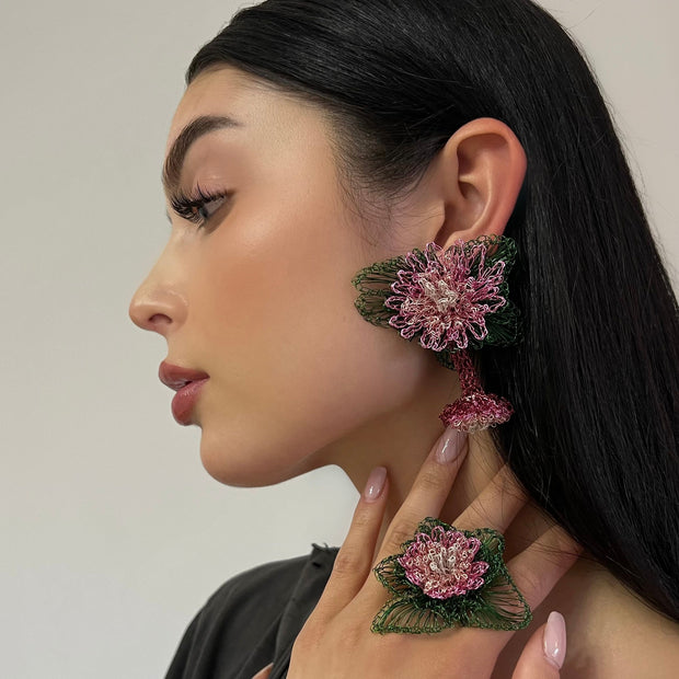 The Handmade Floral Italy Earring - BERNA PECI JEWELRY