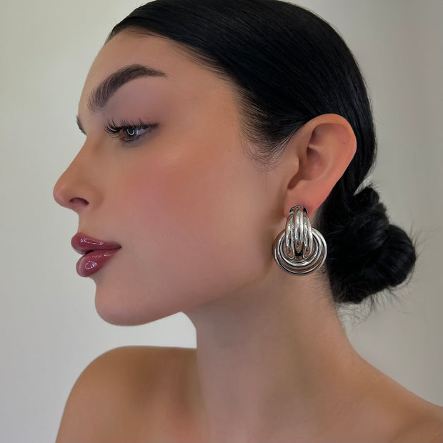 The Silver Stable Earrings - BERNA PECI JEWELRY