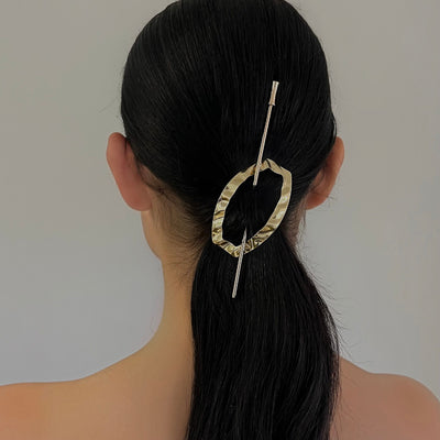 Gold Abstract Hair Pin - BERNA PECI JEWELRY