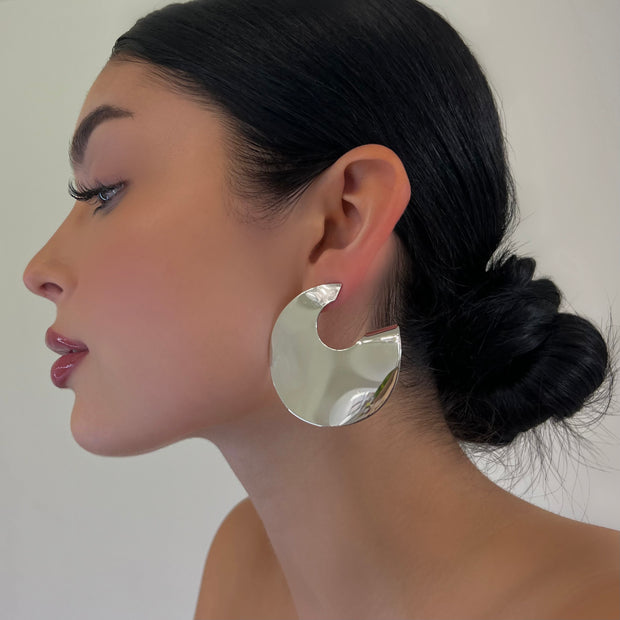 The Silver Clasp Earrings - BERNA PECI JEWELRY