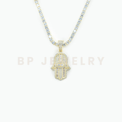 New Crystal Gold Hamsa Set - BERNA PECI JEWELRY