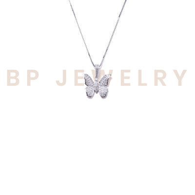 Mini Crystal Butterfly Necklace - BERNA PECI JEWELRY