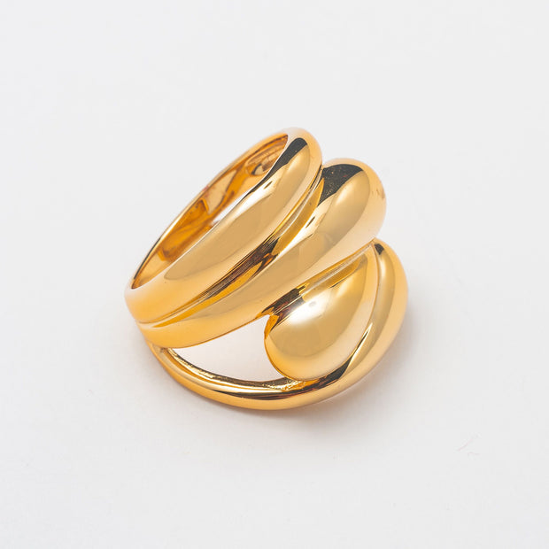 Gold Collection Abstract Ring Band - BERNA PECI JEWELRY