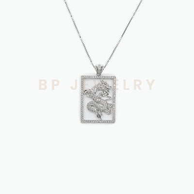 All Silver Dragon Charm - BERNA PECI JEWELRY