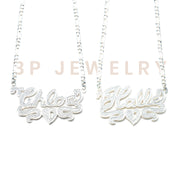 Double Plated Custom Nameplate - BERNA PECI JEWELRY