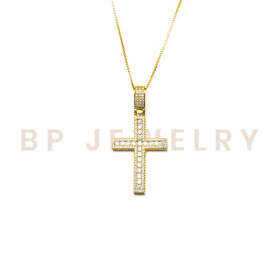 The Classic Gold Skinny Cross - BERNA PECI JEWELRY