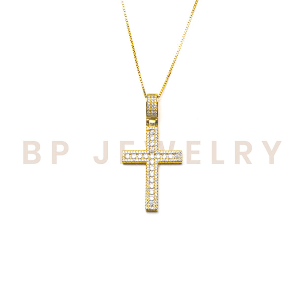 The Classic Gold Skinny Cross - BERNA PECI JEWELRY