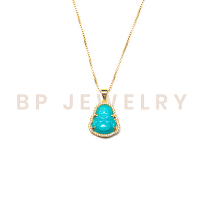 Mini Turquoise Buddha - BERNA PECI JEWELRY