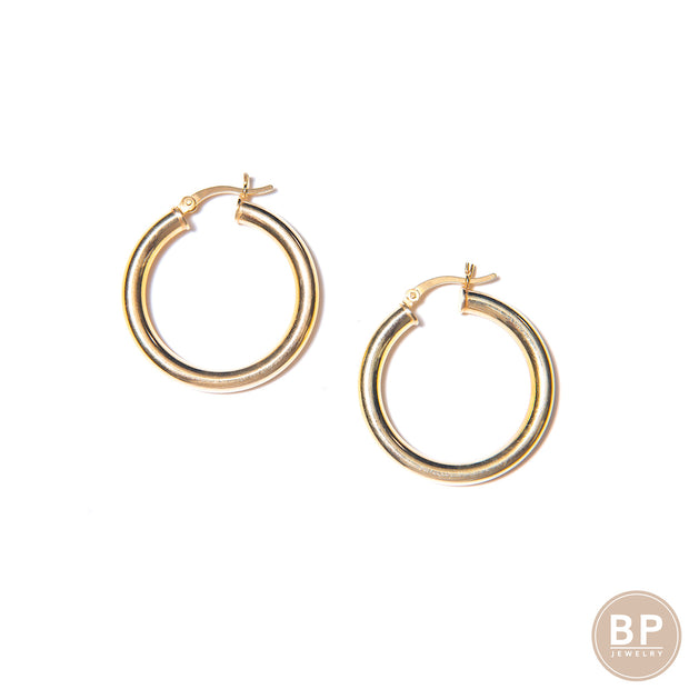 Vintage Gold Essential Hoops - BERNA PECI JEWELRY