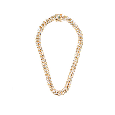 Gold Diamond Traditional Link Necklace - BERNA PECI JEWELRY