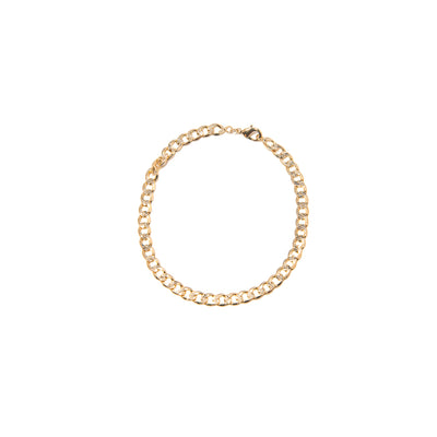 BP Link Gold Anklet - BERNA PECI JEWELRY