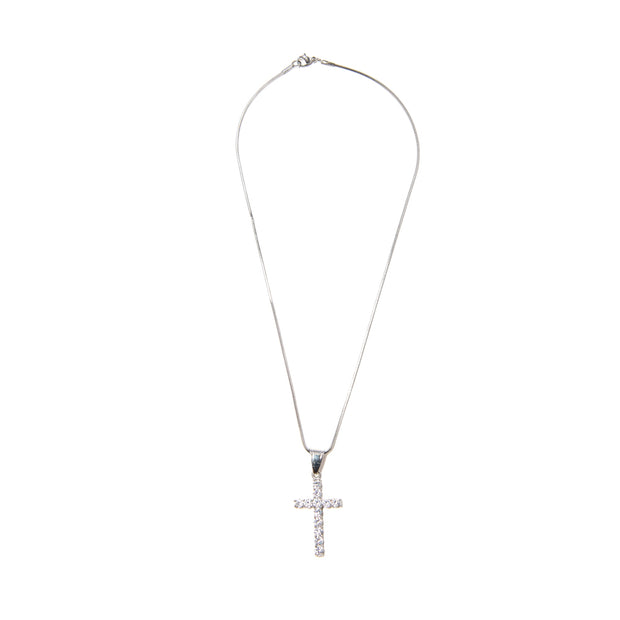 Day One BP Silver Cross Necklace - BERNA PECI JEWELRY