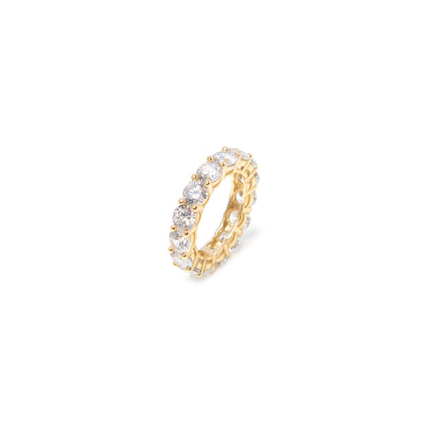 Gold Circular Ring - BERNA PECI JEWELRY