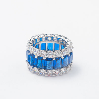 Sapphire Statement Crystal Band - BERNA PECI JEWELRY