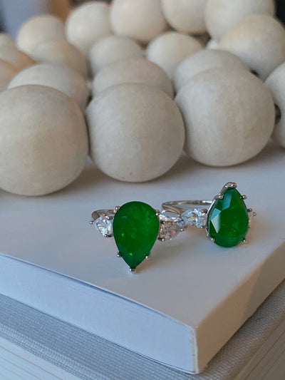 Pearl Cut Emerald Ring - BERNA PECI JEWELRY