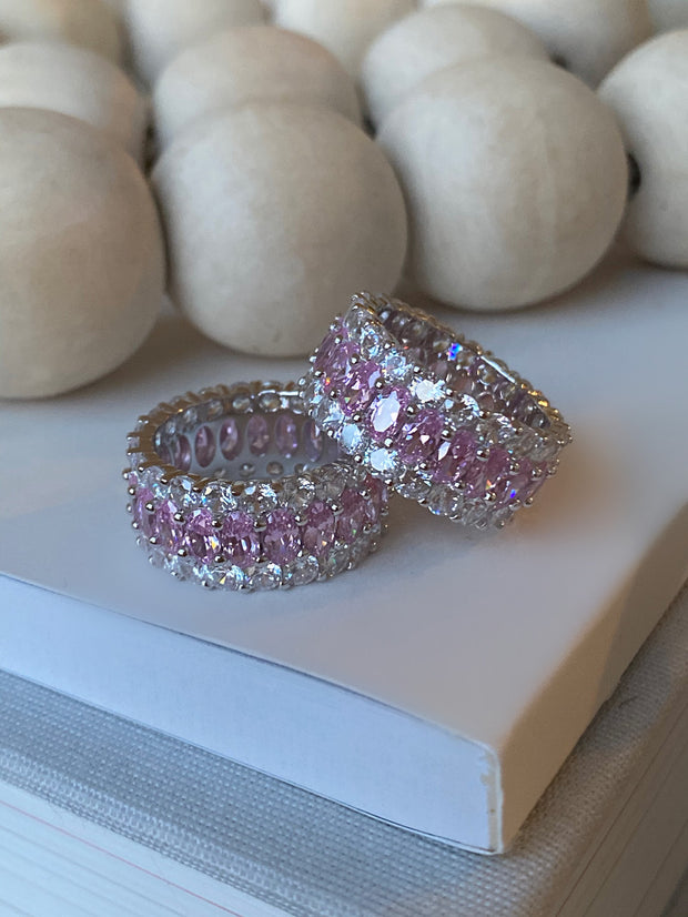 Icy Pink Diamond Band - BERNA PECI JEWELRY