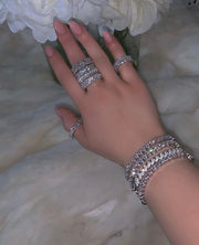 Bigger Diamond Stone Bracelet - BERNA PECI JEWELRY