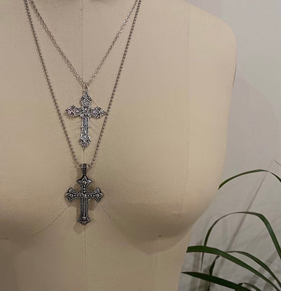 New Silver Top Cross - BERNA PECI JEWELRY