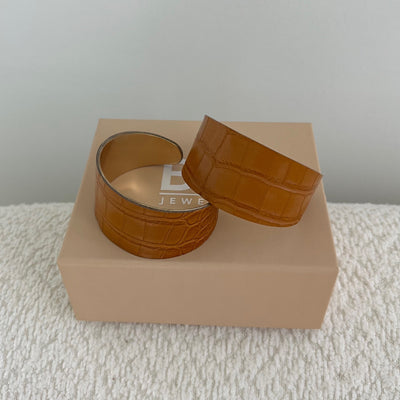 The Brown Leather Cuff - BERNA PECI JEWELRY