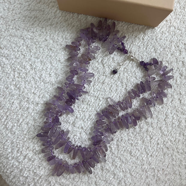 Amethyst Intuition and Balance Necklace - BERNA PECI JEWELRY
