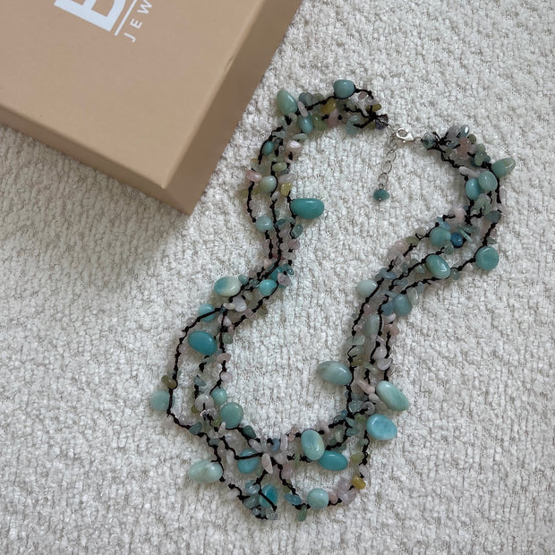 Aquamarine Courage and Creativity Necklace - BERNA PECI JEWELRY