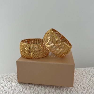 The Chunky Gold Bangle - BERNA PECI JEWELRY